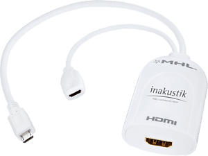 INAKUSTIK 0044101 - MHL-Adapter (Weiss)