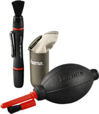 HAMA Optic Dry - Set di pulizia (Nero/Rosso)