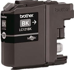 BROTHER LC121BK BLACK - Tintenpatrone (Schwarz)