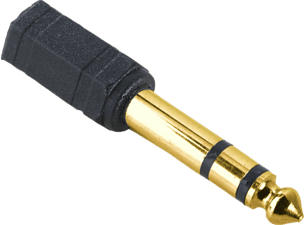 HAMA ADAPTER AUX6/AUX3 M/F - Adaptateur (Noir)