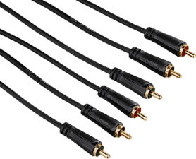 HAMA 00122148 - Cinch-Kabel (Schwarz)