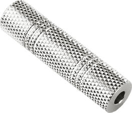 HAMA AUX3 F/F - 3,5-mm-Klinken-Kupplung (Silber)