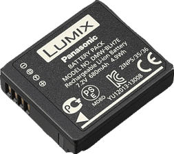 PANASONIC DMW-BLH7E AKKU GM1 680MAH - Accumulatore (Nero)
