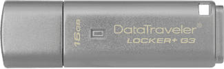 KINGSTON DataTraveler Locker+ G3 - Clé USB  (16 GB, Argent)