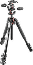 MANFROTTO 190XPRO4 ALU+X-PRO TILTHEAD - Stativ (Schwarz)