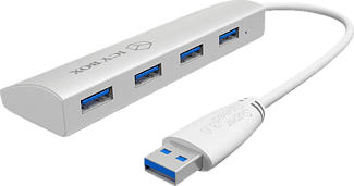 ICY BOX IB-AC6401 4-PORT USB3 - IB-AC6401 (Weiss)