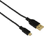 MediaMarkt HAMA USB 2.0 A/MIC-B 0.75 M GP TP - Câble Mirco-USB (Noir)