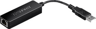 TRENDNET TU2-ET100 - Adapter USB 2.0 zu Fast Ethernet (Schwarz)