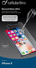 CELLULAR LINE SECOND GLASS ULTRA - Displayschutz (Passend für Modell: Apple iPhone X)
