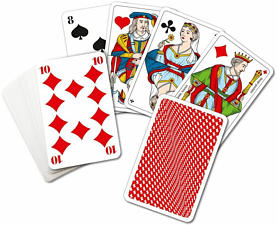 CARTA MEDIA Piquetkarten (Französisch) mit extra grossen Eckzeichen - Kartenspiel