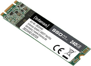 INTENSO M.2 HIGH - Disco rigido interno SSD (SSD, 240 GB, Nero/Verde)