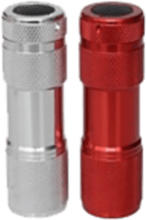MediaMarkt SCHOENENBERGER Lampe de poche avec LED - Lampe de poche (Rouge/Argent)