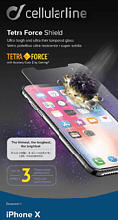 MediaMarkt CELLULAR LINE Tetra Force Shield - Displayschutz (Passend für Modell: Apple iPhone 11 Pro, iPhone X, iPhone XS)