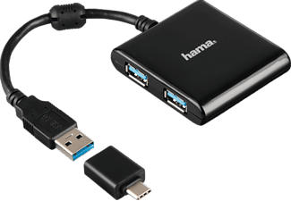 HAMA 00012325 - Hub USB (Nero)
