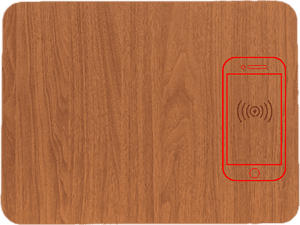 AUDIOLAB Mpad - Tapis de souris à induction (Marron)