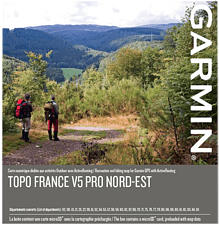 GARMIN TOPO FRANCE V5 PRO NORD EST - Carte pour GPS