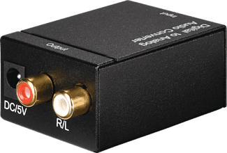 HAMA AC80 - Convertisseur audio (Noir)