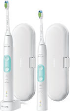 PHILIPS SONICARE HX6857/34 PROTECTIVECLEAN 5100 WHT 2PCS - Brosse à dents électrique (Menthe)
