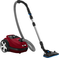 PHILIPS Performer Silent FC8781/19 - Aspirapolvere (Nero/Rosso, Con sacchetto)