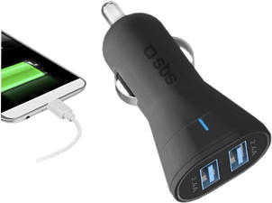 SBS TECR2USB24AFAST - Ladegerät (Schwarz)