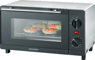 SEVERIN TO2052 - Minibackofen (Silber/Schwarz)