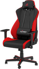 NITRO CONCEPTS S300 Inferno - Gaming Stuhl (Schwarz/Rot)