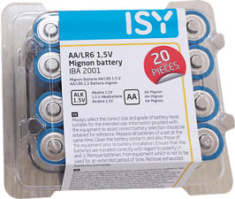 ISY IBA-2001 AA 20PCS - Batteria (Blu)