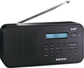 LENCO PDR-015 - Radio numérique (DAB+, FM, Noir)