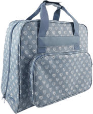 CLARIE CNT-266 - Borsa per macchina da cucire (Blu/Bianco)