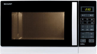 SHARP R742INW - Microonde con grill (Argento)