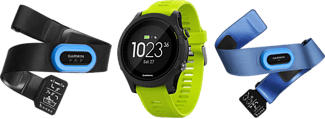 GARMIN Forerunner 935 Pack Triathlon - Montre GPS multisports (Noir/Jaune/Bleu)