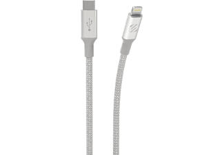 SCOSCHE Strikeline Premium - Cavo di ricarica e dati da USB-C a Lightning (Argento)