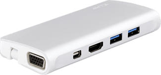LMP 18645 - USB-C Travel Dock (Argento/Bianco)