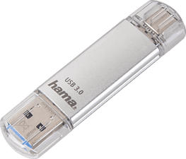 HAMA C-Laeta - Clé USB (128 GB, Argent)