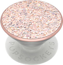 POPSOCKETS 800499 Sparkle Rose - Poignée et support de téléphone portable (Or rose)