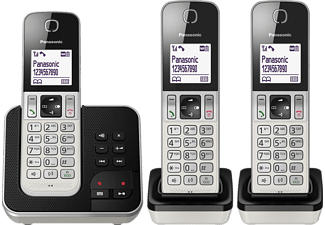 PANASONIC KX-TGD323SLW - Téléphone sans fil (Argent/Noir)