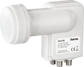 HAMA 00121786 - Quad-LNB (Bianco)
