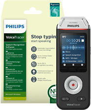 PHILIPS VoiceTracer DVT2810 - Enregistreur vocal (Noir/Chrome)