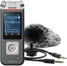 PHILIPS VoiceTracer DVT7110 - Enregistreur vocal (Anthracite/Chrome)