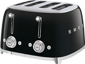 SMEG 50's Retro Style 4S - Toaster (Schwarz)