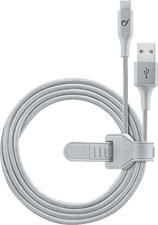 CELLULAR LINE Infinity - USB Textilkabel (Silber)