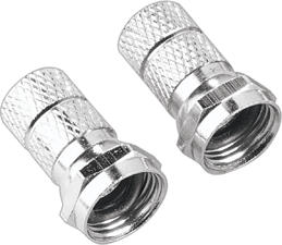 HAMA 122463 - F-Stecker (Silber)