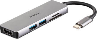 DLINK DUB-M530 - USB‑C Hub (Silber/Schwarz)