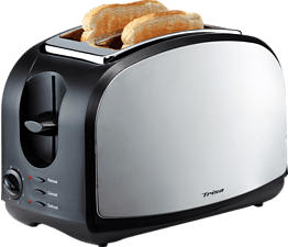 TRISA Crispy Toast - Tostapane (Nero/Argento)
