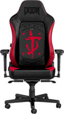 NOBLECHAIRS Hero Doom Edition - Gaming Stuhl (Schwarz/Rot)