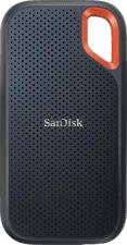 SANDISK Extreme Portable V2 - Festplatte (SSD, 500 GB, Schwarz/Orange)
