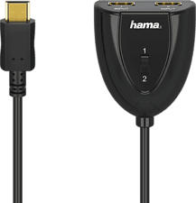HAMA 205161 HDMI SWITCH 2X1 - HDMI-Umschalter (Schwarz)