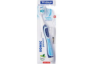 TRISA Trisa Sonic Power Battery Complete Protect - Brosse à dents sonique (Blanc/Bleu)