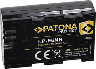 PATONA 13435 CAN LP-E6NH - Batterie de rechange (Noir)