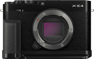 FUJIFILM X-E4 Body + Daumenauflage TR-XE4 + Handgriff MHG-XE4 - Systemkamera (Fotoauflösung: 26.1 MP) Schwarz